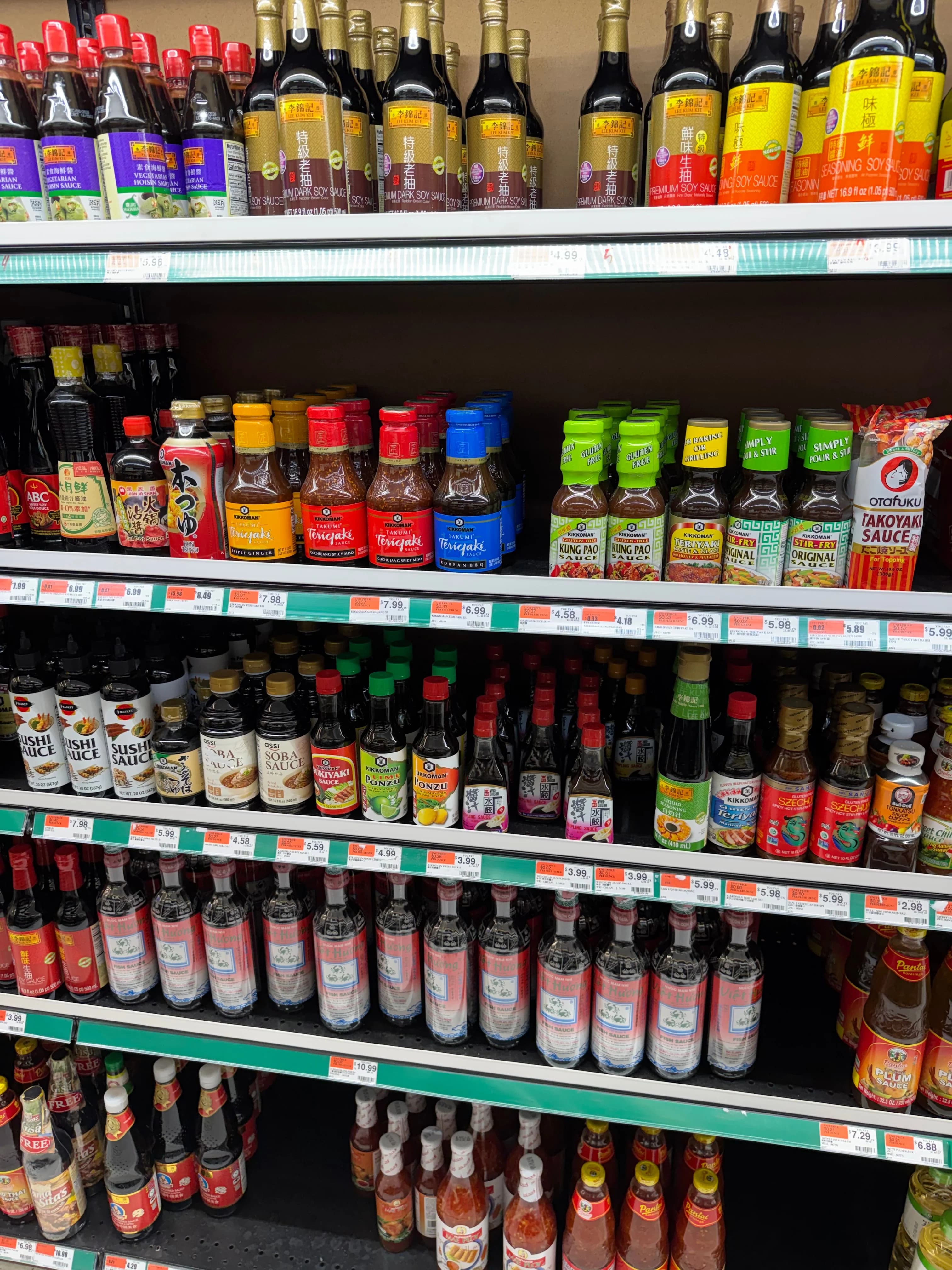 Asian Foods market groceries and sauces