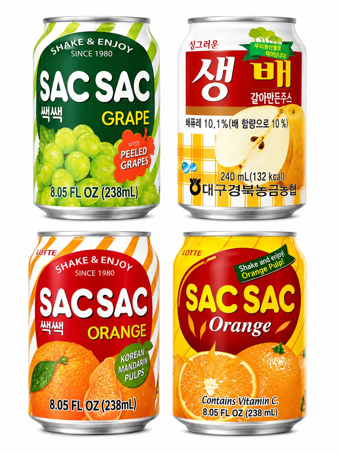Lotte Fruit Drinks (Sold Individually)