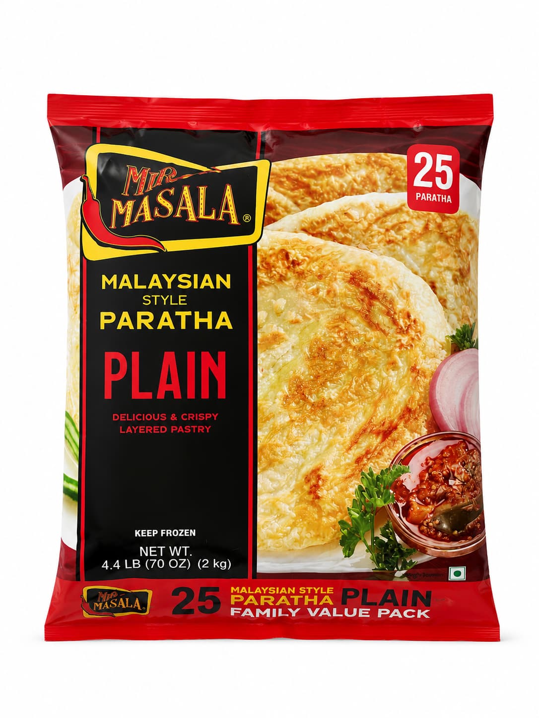 Malaysian Style Plain Paratha