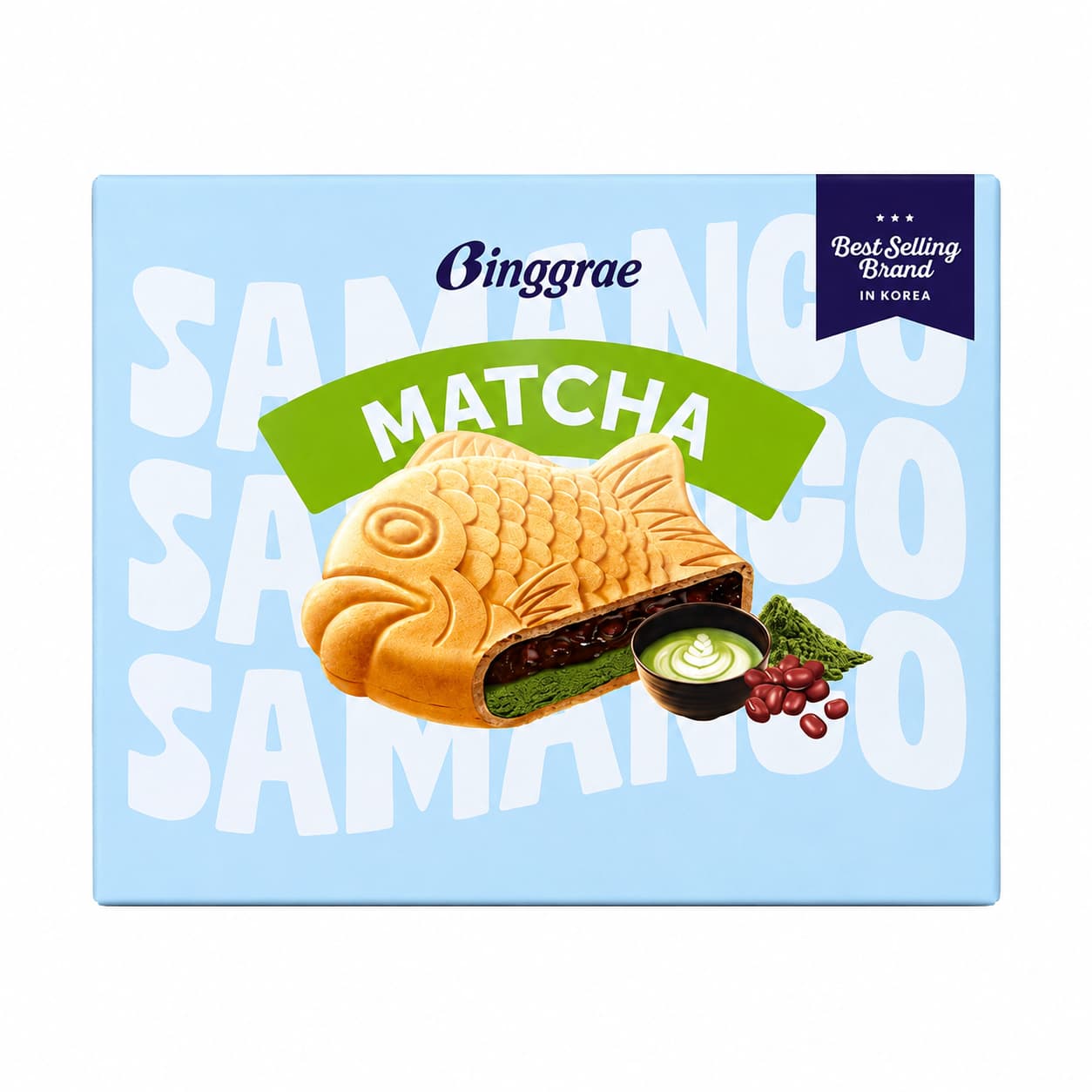 Binggrae Matcha-Filled Fish